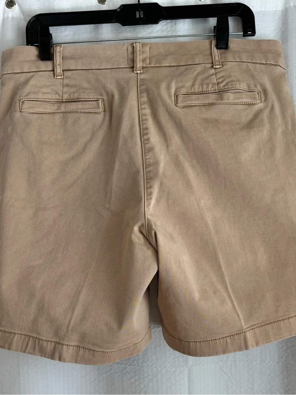 J. Crew Bleached Khaki Stretch 7” inseam Cotton Shorts